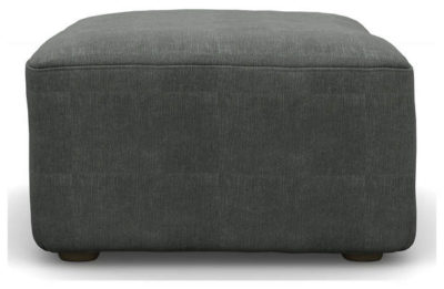 Heart of House Chloe Fabric Footstool - Pewter